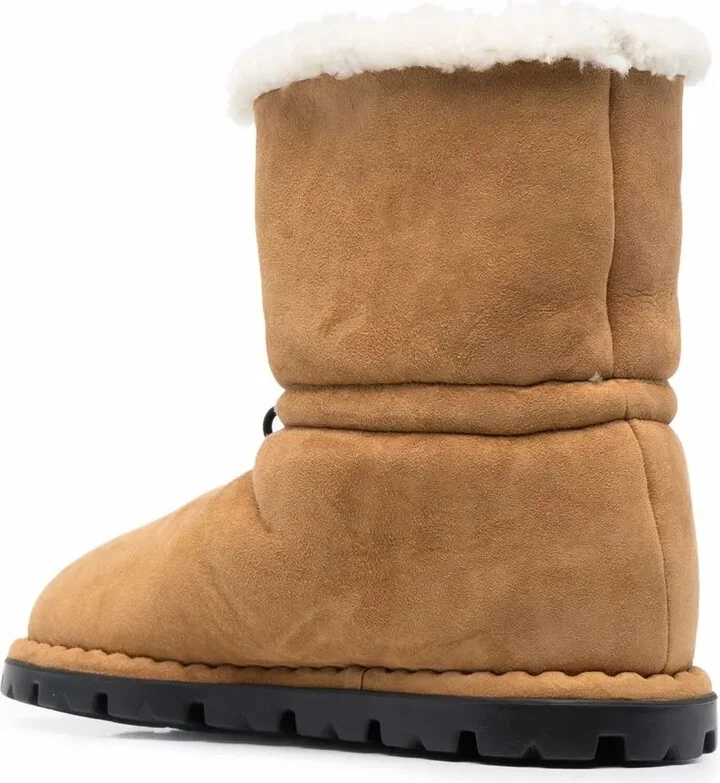 Shearling Drawstring Boots - Image 3