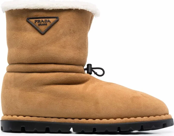 Shearling Drawstring Boots