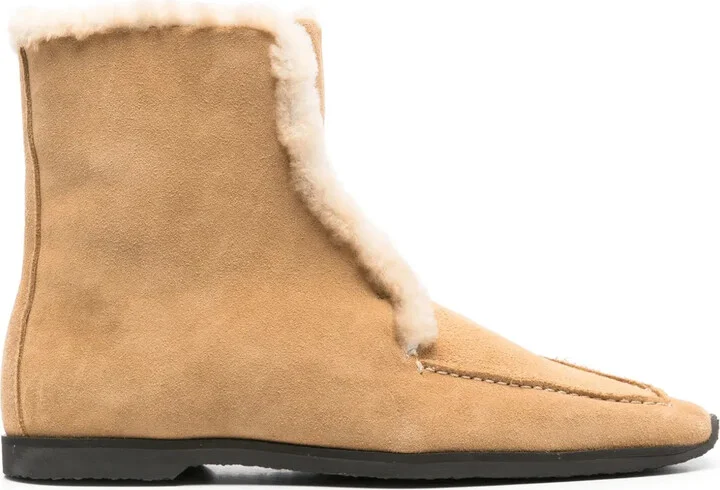 Shearling-Edge Boots