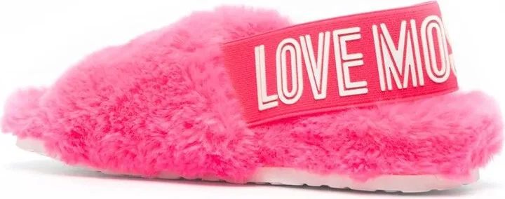 Shearling-Effect Open Toe Sandals - Image 3