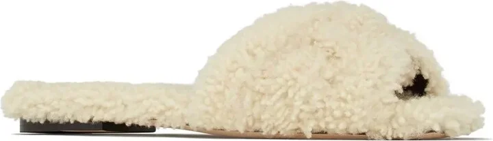 Shearling Flat Slides - Image 2