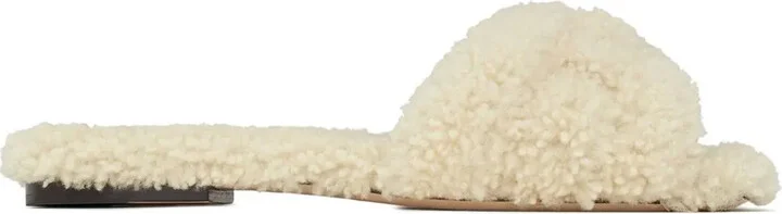 Shearling Flat Slides