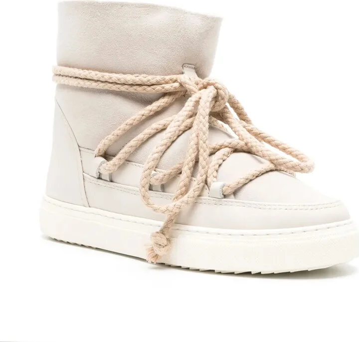 Shearling Lace-Up Ankle Boots - Image 2