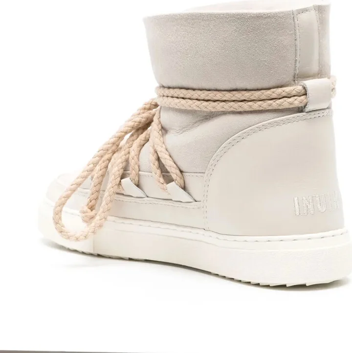 Shearling Lace-Up Ankle Boots - Image 3