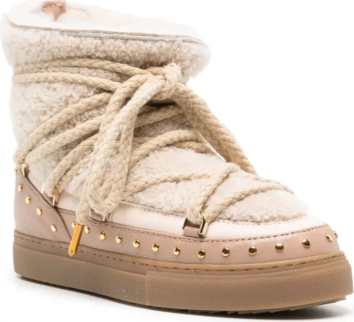 Shearling Lace-Up Boots - Image 2