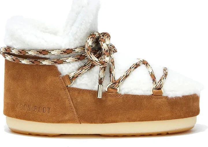 Shearling Lace-Up Boots