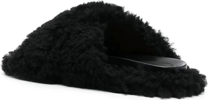 Shearling Leather Slides - Image 3