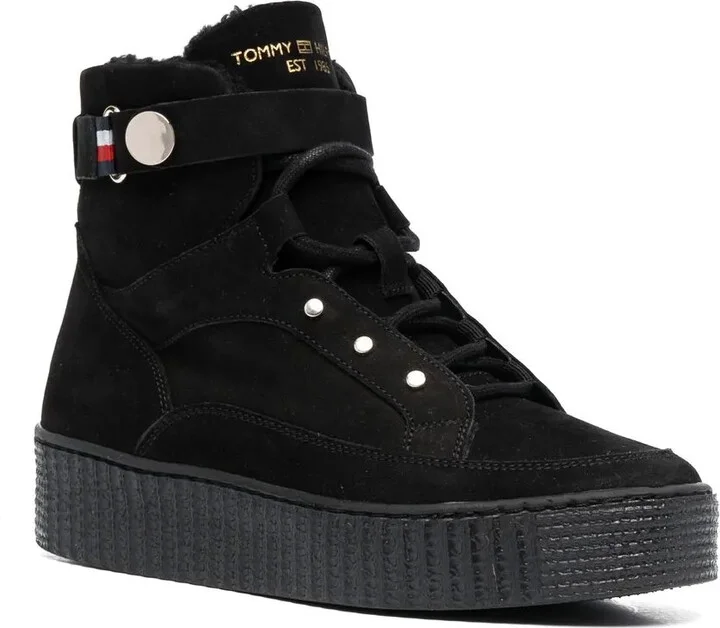 Shearling-Lined Flatform Boots - Image 2