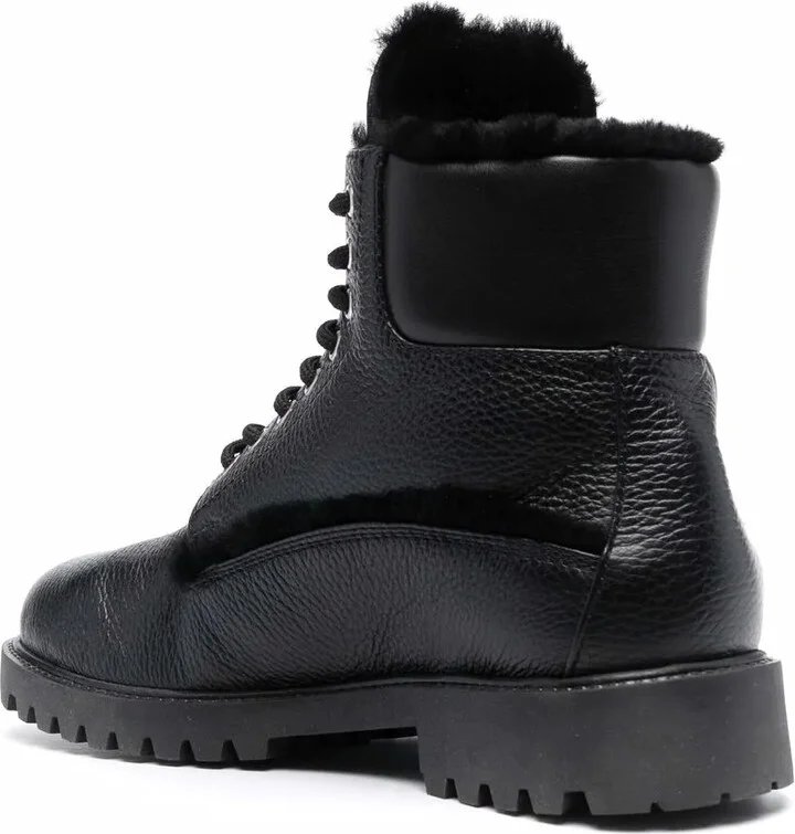 Shearling-Lined Lace-Up Boots - Image 3