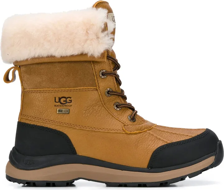 Shearling Lined Lace-Up Boots