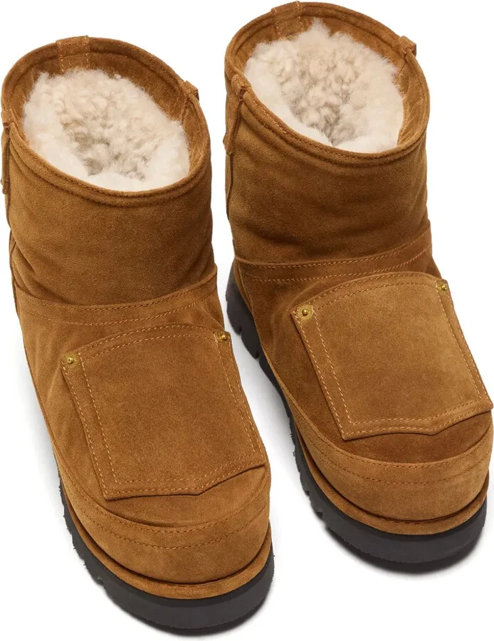 Shearling-Lined Leather Boots - Image 3