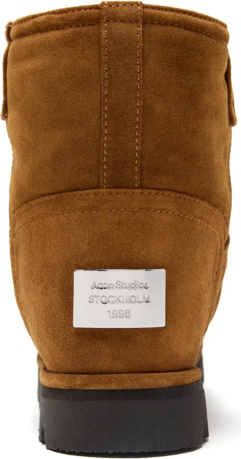 Shearling-Lined Leather Boots - Image 4