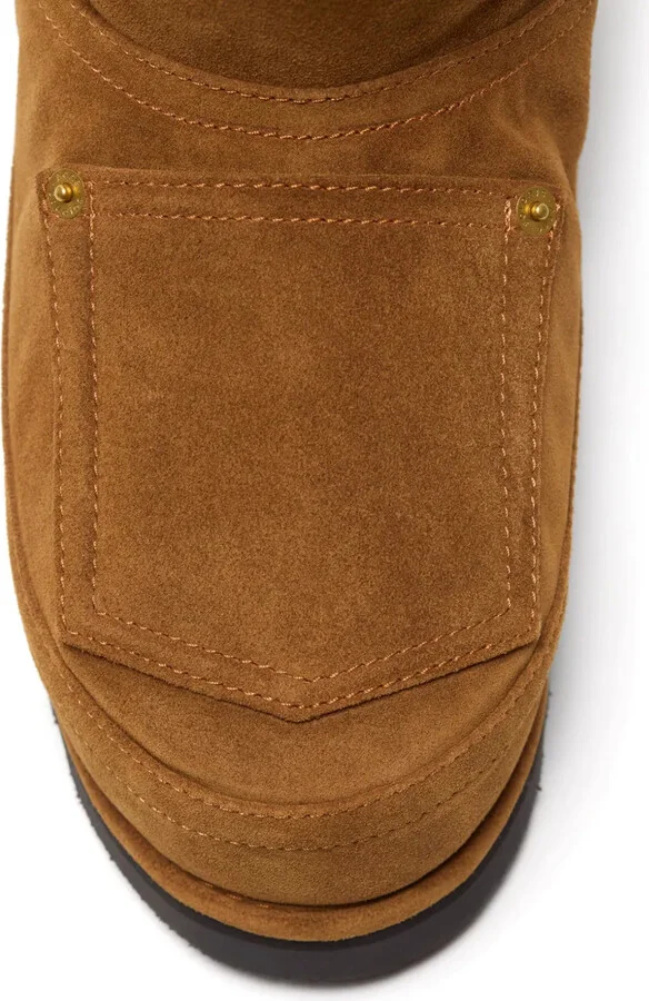 Shearling-Lined Leather Boots - Image 5