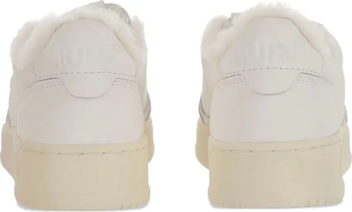 Shearling-Lined Leather Sneakers - Image 3
