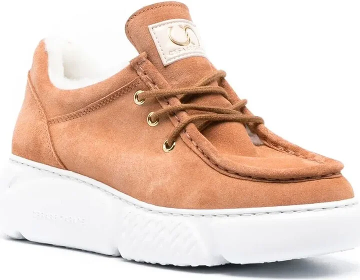 Shearling-Lined Mid-Top Sneakers - Image 2