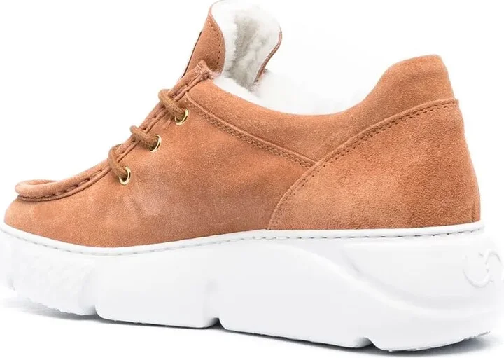 Shearling-Lined Mid-Top Sneakers - Image 3