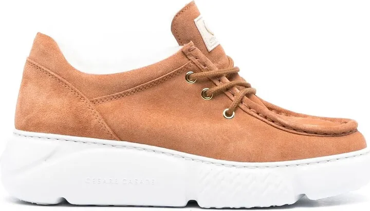 Shearling-Lined Mid-Top Sneakers