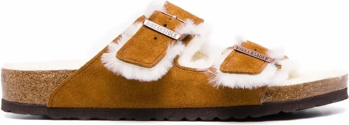 Shearling-Lined Sandals