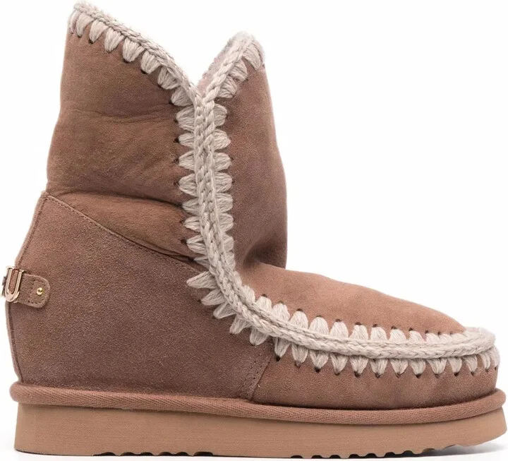 Shearling-Lined Sheepskin Boots