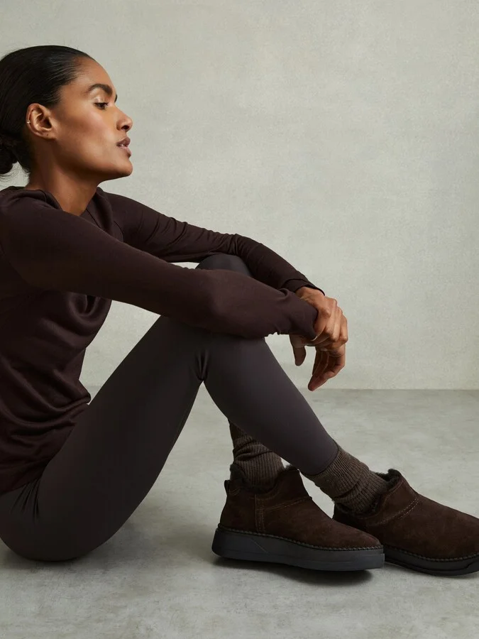 Shearling-lined Suede Ankle Boots - Image 2