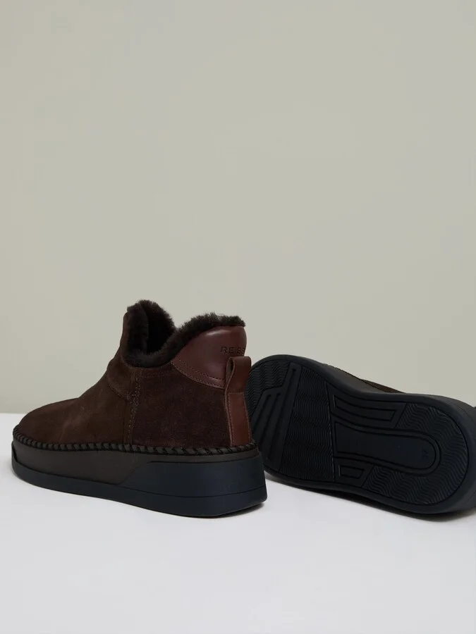 Shearling-lined Suede Ankle Boots - Image 4