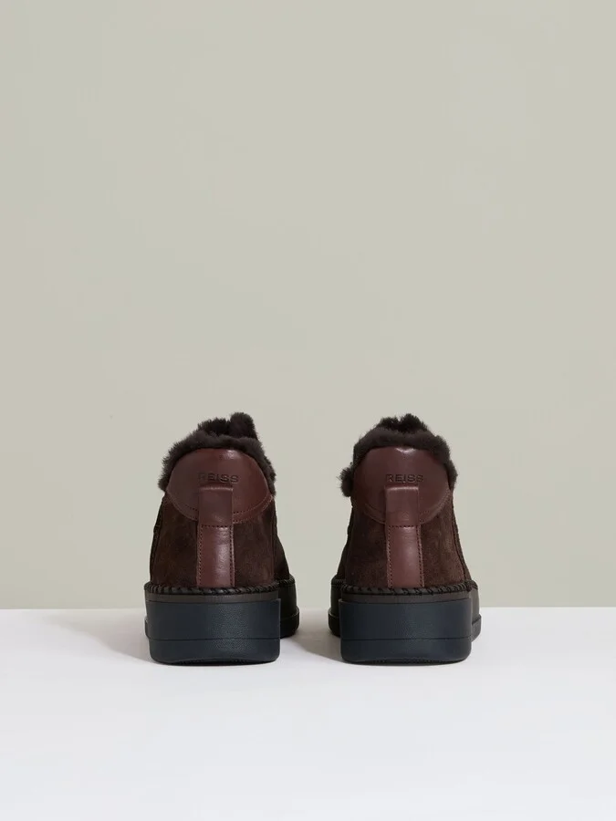 Shearling-lined Suede Ankle Boots - Image 5