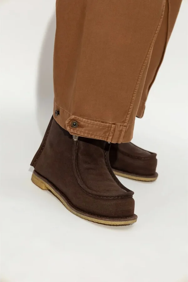 Shearling-Lined Suede Boots - Image 2