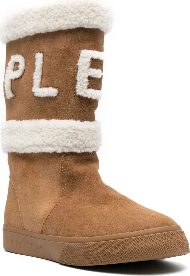 Shearling-Lined Suede Boots - Image 2