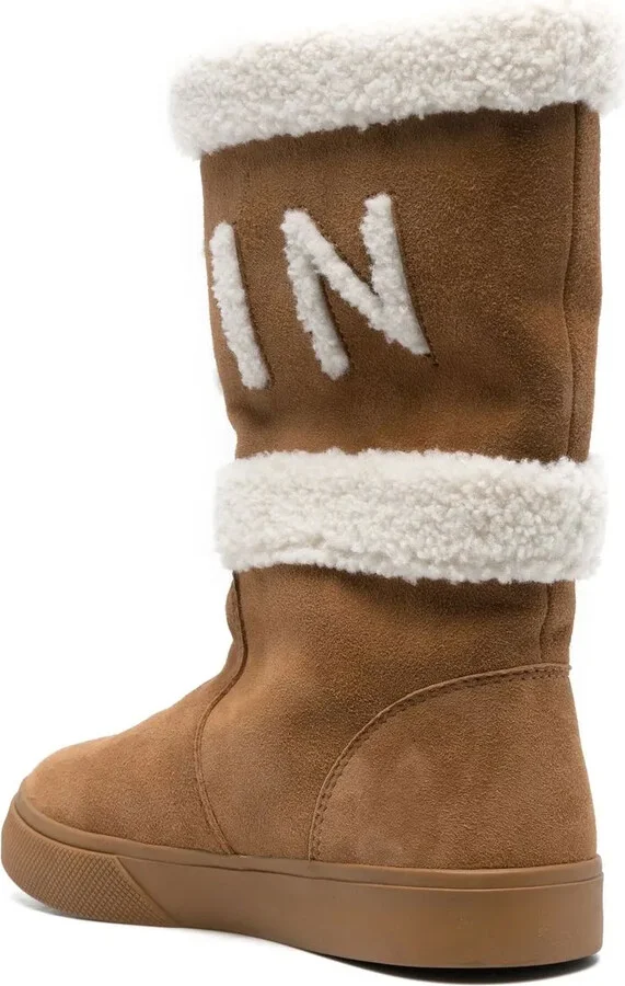 Shearling-Lined Suede Boots - Image 3