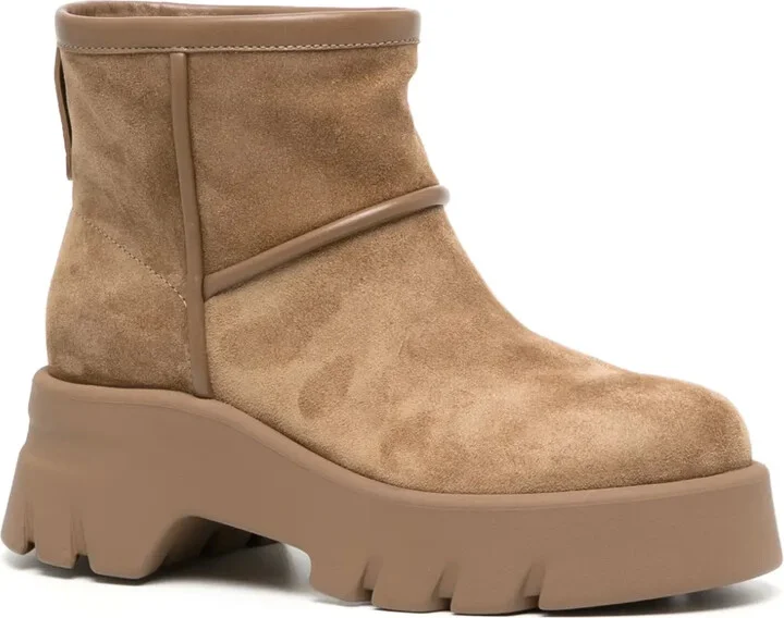 Shearling-Lined Suede Boots - Image 2