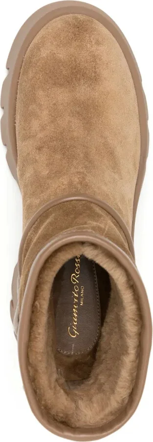 Shearling-Lined Suede Boots - Image 4
