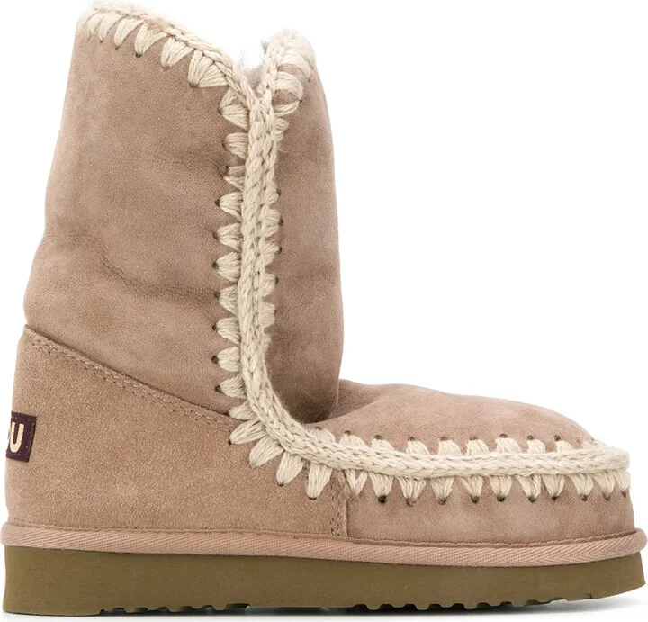 Shearling-Lined Suede Eskimo Boots
