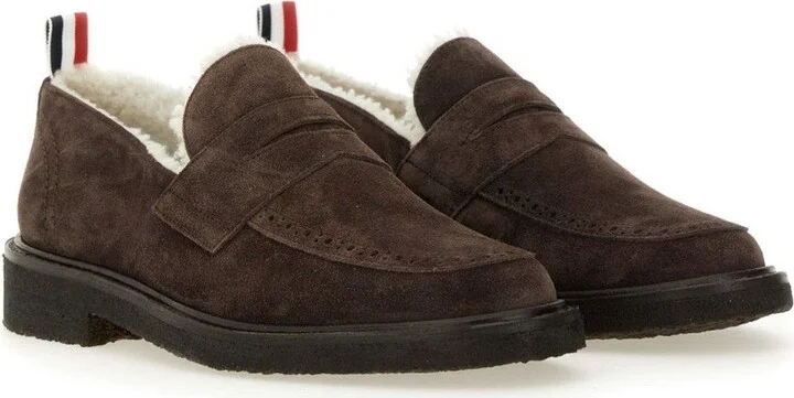 Shearling-lining Penny Loafers - Image 2