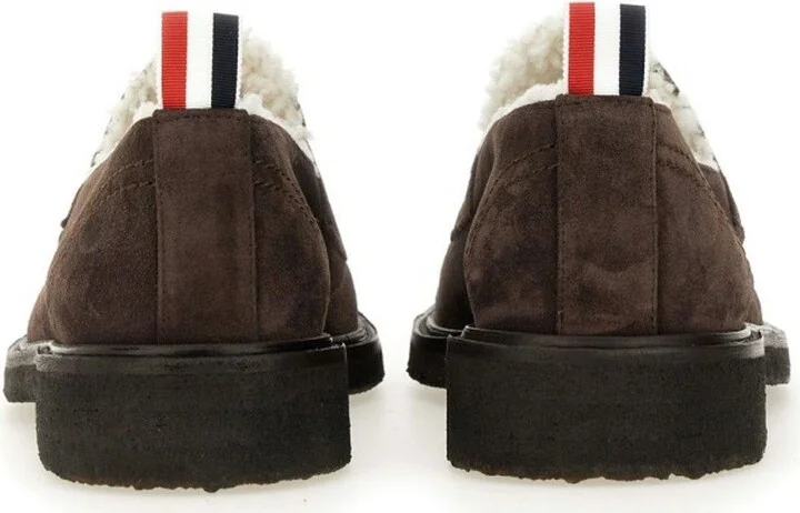 Shearling-lining Penny Loafers - Image 3
