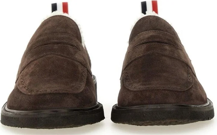 Shearling-lining Penny Loafers - Image 4