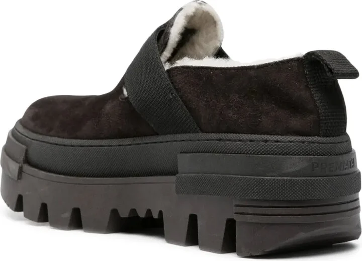 Shearling-Lining Suede Loafers - Image 3
