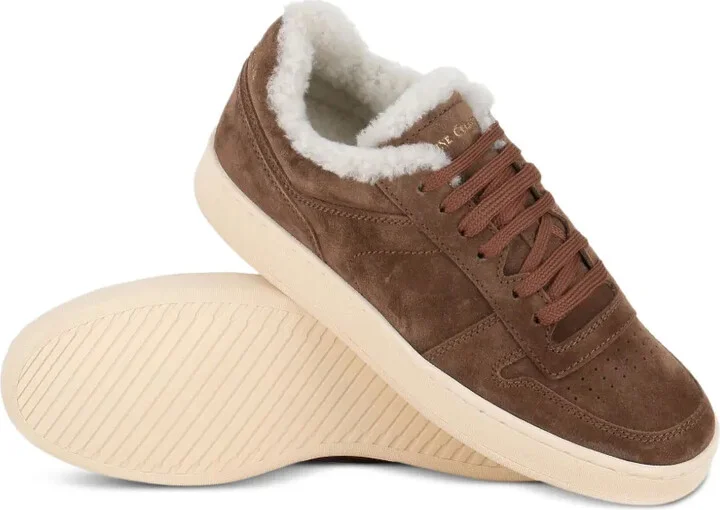 Shearling-Lining Suede Sneakers - Image 4