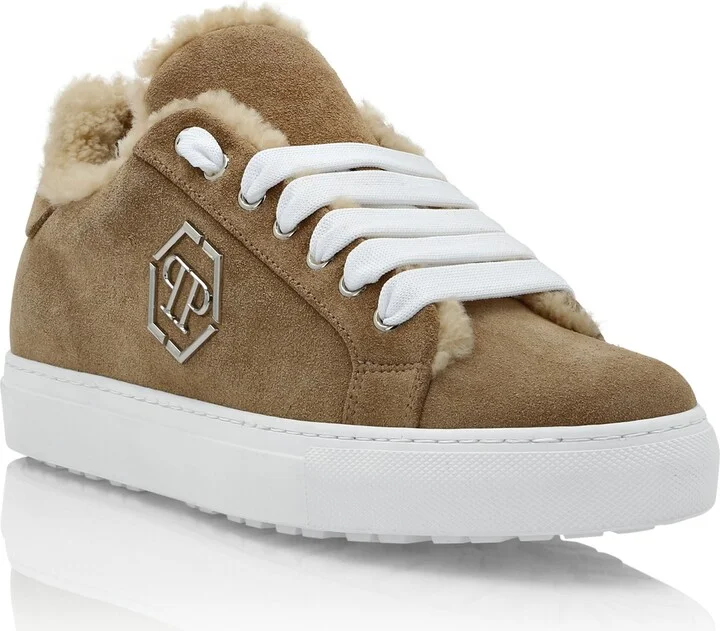 Shearling Lo-Top Sneakers