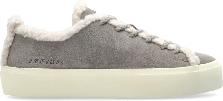 "Shearling Low" Shoes, , - Grey