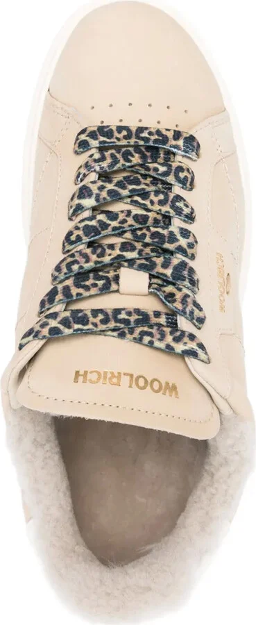 Shearling Low-Top Sneakers - Image 4