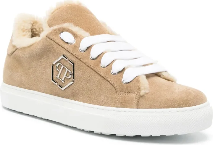 Shearling Low-Top Sneakers - Image 2