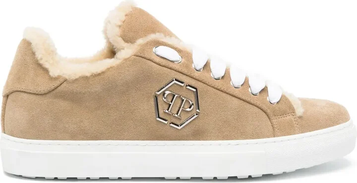 Shearling Low-Top Sneakers