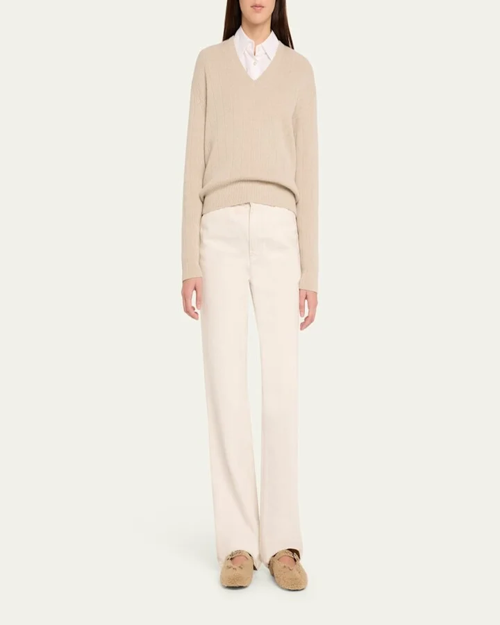 Shearling Mary Jane Ballerina Flats - Image 6