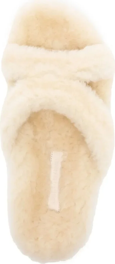 Shearling Open Toe Mules - Image 4