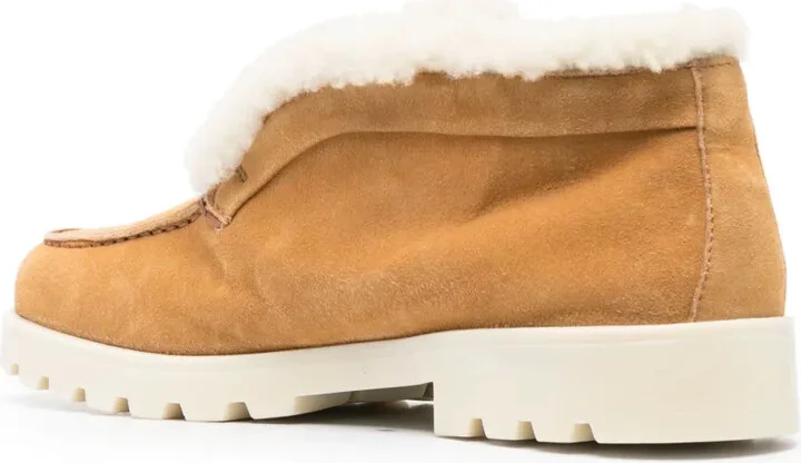 Shearling Suede Loafers - Image 3