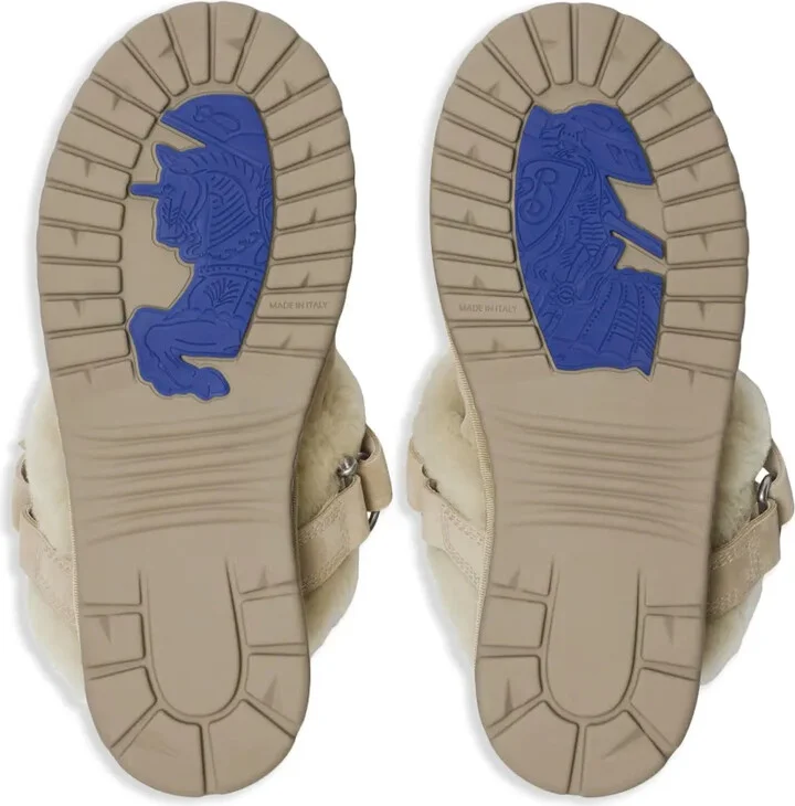Shearling Suede Mules - Image 5