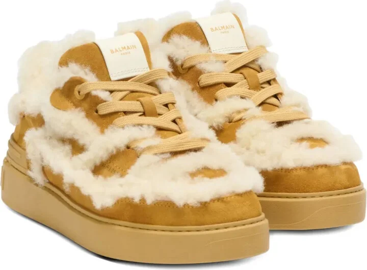 Shearling Suede Sneakers - Image 2