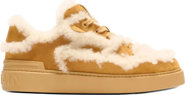 Shearling Suede Sneakers