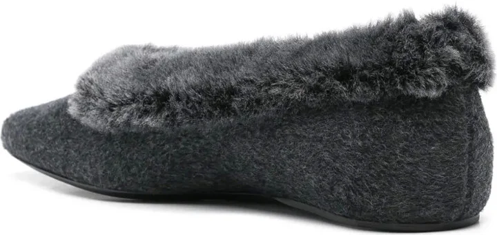 Shearling-Trim Ballerinas - Image 3