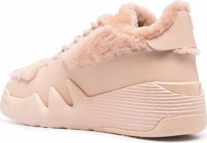 Shearling-Trim High-Top Sneakers - Image 3